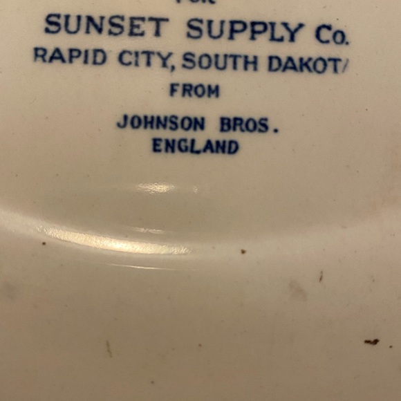 Mount Rushmore SD Vintage Blue Ink souvenir Plate - Picture 6 of 6